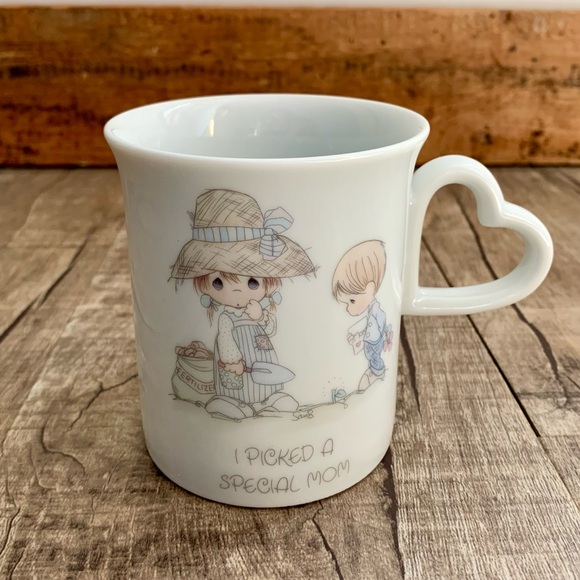 Enesco Other - Precious Moments—Vintage I Picked A Special Mom, Heart Handle Mug (Enesco, 1986)